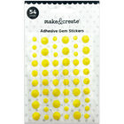 Yellow Adhesive Gem Stickers image number 1