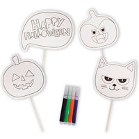 Colour Your Own Halloween Signs