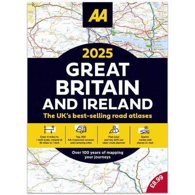 AA 2025 Road Atlas Great Britain and Ireland image number 1