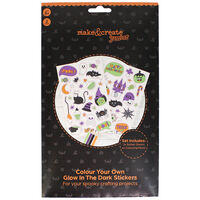 Halloween Colour Your Own Glow in The Dark Stickers