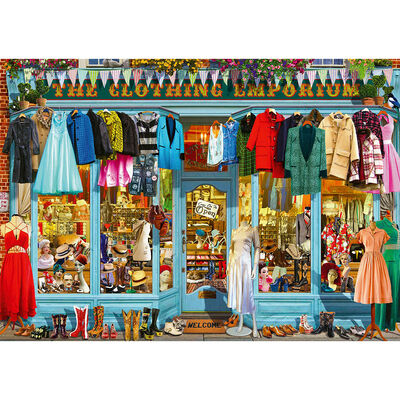 The Clothing Emporium 1000 Piece Jigsaw Puzzle image number 2