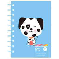 A6 Cute Crew Dog Wiro Notebook