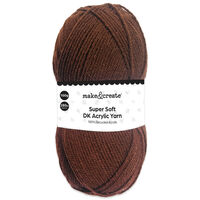 DK Acrylic Yarn: Chocolate 100g