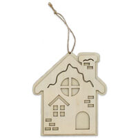 Christmas Wooden Hanging Snow House