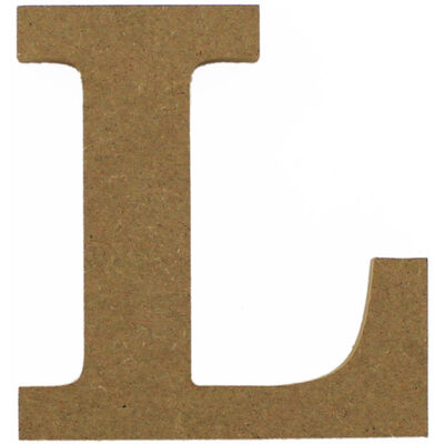 Small MDF Letter L From 0.25 GBP | The Works