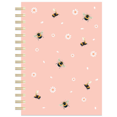 A5 Wiro Pink Bee Notebook image number 1