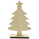 Christmas Wooden Tree with Star image number 1