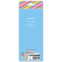 Cute Crew Rainbow Ombre HB Pencils and Sharpener Set: Pack of 8