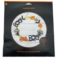 Make Your Own Halloween Wooden Wreath