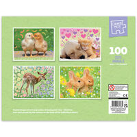 Cute Animals 4-in-1 Jigsaw Puzzle Set