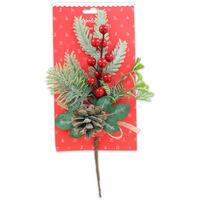 Christmas Festive Foliage Pick