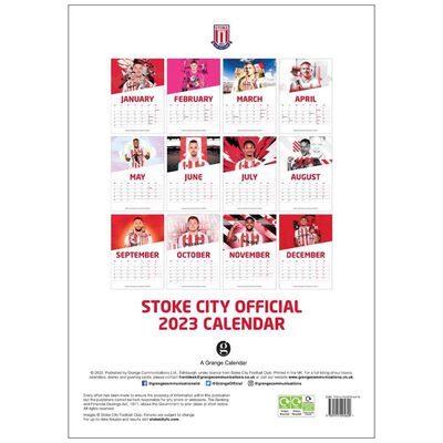 A3 Official Stoke City FC 2023 Calendar image number 3