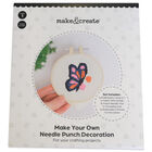 Make Your Own Needle Punch Decoration: Butterfly image number 1