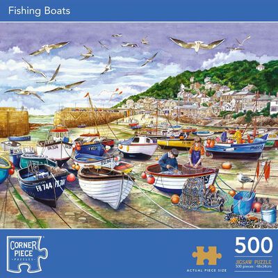 Fishing Boats 500 Piece Jigsaw Puzzle image number 1