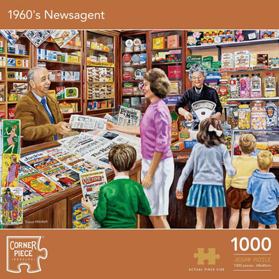 1960s Newsagent 1000 Piece Jigsaw Puzzle image number 1