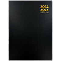 A4 Black 2024-2025 Week to View Academic Diary