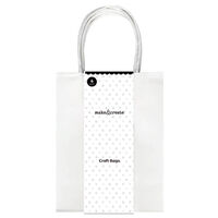 White Craft Bags: Pack of 4