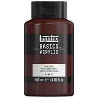 Liquitex Basics Acrylic Paint 400ml: Burnt Umber