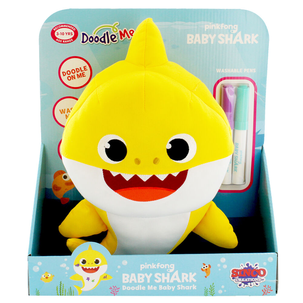 yellow baby shark plush