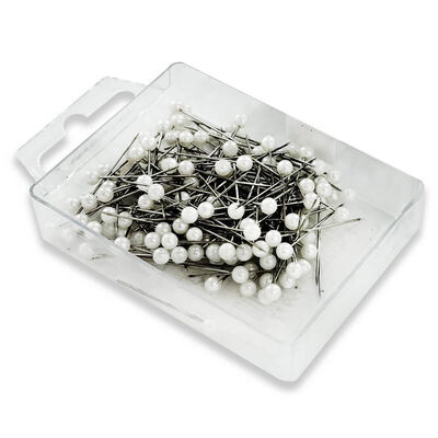 Pearl Headed Dressmaking Pins: Pack of 150 image number 2