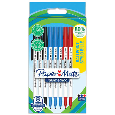 PaperMate Kilometrico Ballpoint Pens: Pack of 8 image number 1