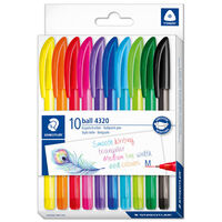 Staedtler Rainbow Ballpoint Pens: Pack of 10