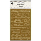 Christmas Metallic Stickers: Assorted image number 1