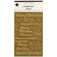 Christmas Metallic Stickers: Assorted