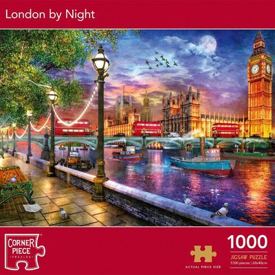 London by Night 1000 Piece Jigsaw Puzzle image number 1