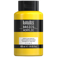 Liquitex Basics Acrylic Paint 400ml: Cadmium Yellow Medium Hue