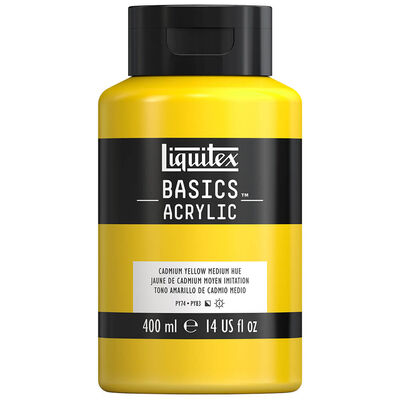 Liquitex Basics Acrylic Paint 400ml: Cadmium Yellow Medium Hue image number 1