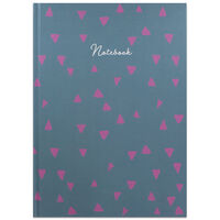 A4 Casebound Pink Triangle Notebook