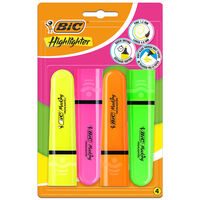 Bic Modular Chisel Highlighter Pens: Pack of 4