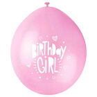 Birthday Girl Printed Balloons: Pack of 10 image number 2