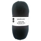 DK Acrylic Yarn: Black 100g image number 1