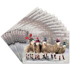 Festive Sheep Cancer Research UK Charity Christmas Cards: Pack of 10 image number 2