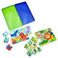 PlayWorks Magnetic Jigsaw Puzzle Travel Tin Game