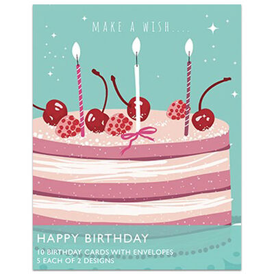 Make a Wish Happy Birthday Notecards From 1.00 GBP | The Works