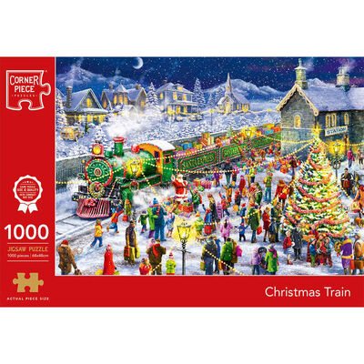 Christmas Train 1000 Piece Jigsaw Puzzle image number 1