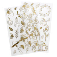 Autumn Foil Stickers: Gold