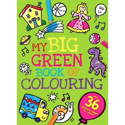 My Big Green Book of Colouring By Igloo Books |The Works