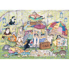 Crazy Cats Lazy Summer Afternoon 1000 Piece Jigsaw Puzzle image number 2