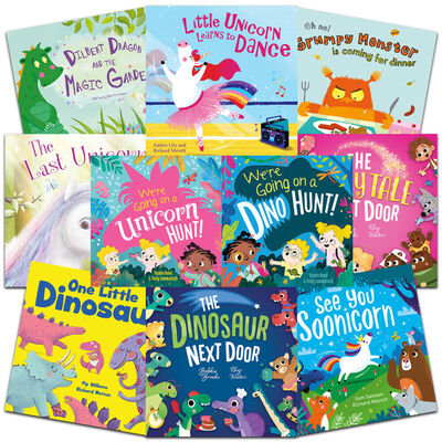 Dinosaurs and Unicorns: 10 Kids Picture Book Bundle image number 1