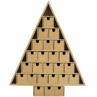 Christmas Tree Wooden Advent Calendar