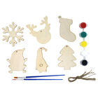 Paint Your Own Hanging Wooden Christmas Decorations image number 2