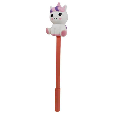 Squishy Unicorn Topped Pen image number 1