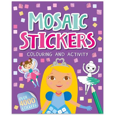 Mosaic Stickers Bumper Colouring And Activity Book image number 1