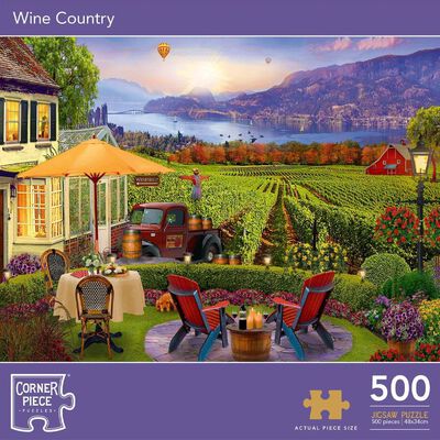 Wine Country 500 Piece Jigsaw Puzzle image number 1