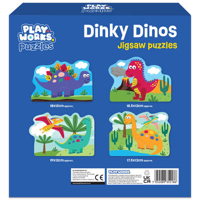 PlayWorks Dinky Dino 4 in 1 Jigsaw Puzzles image number 2