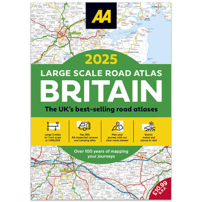 AA 2025 Large Scale Road Atlas Britain image number 1